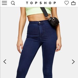 Topshop highwaist joni indigo jeans